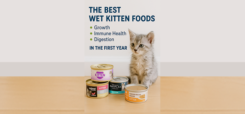 The Best Wet Kitten Foods for Growth, Immune Health, and Digestion in the First Year